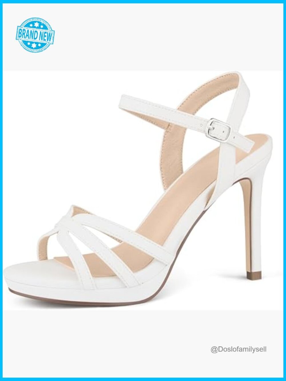 Strappy Stiletto Platform Heels Open Toe Slingback Party Wedding Shoes Y2K